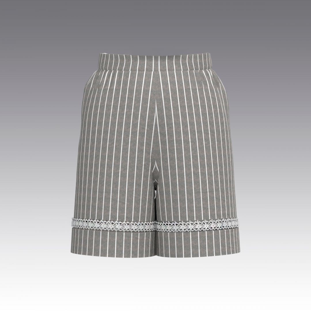Шорты в пижамном стиле из вареного хлопка 2981.55 ARDI серый