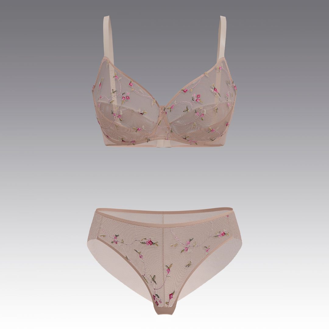 Комплект из сетки 4016.12.23 ARDI пудровый