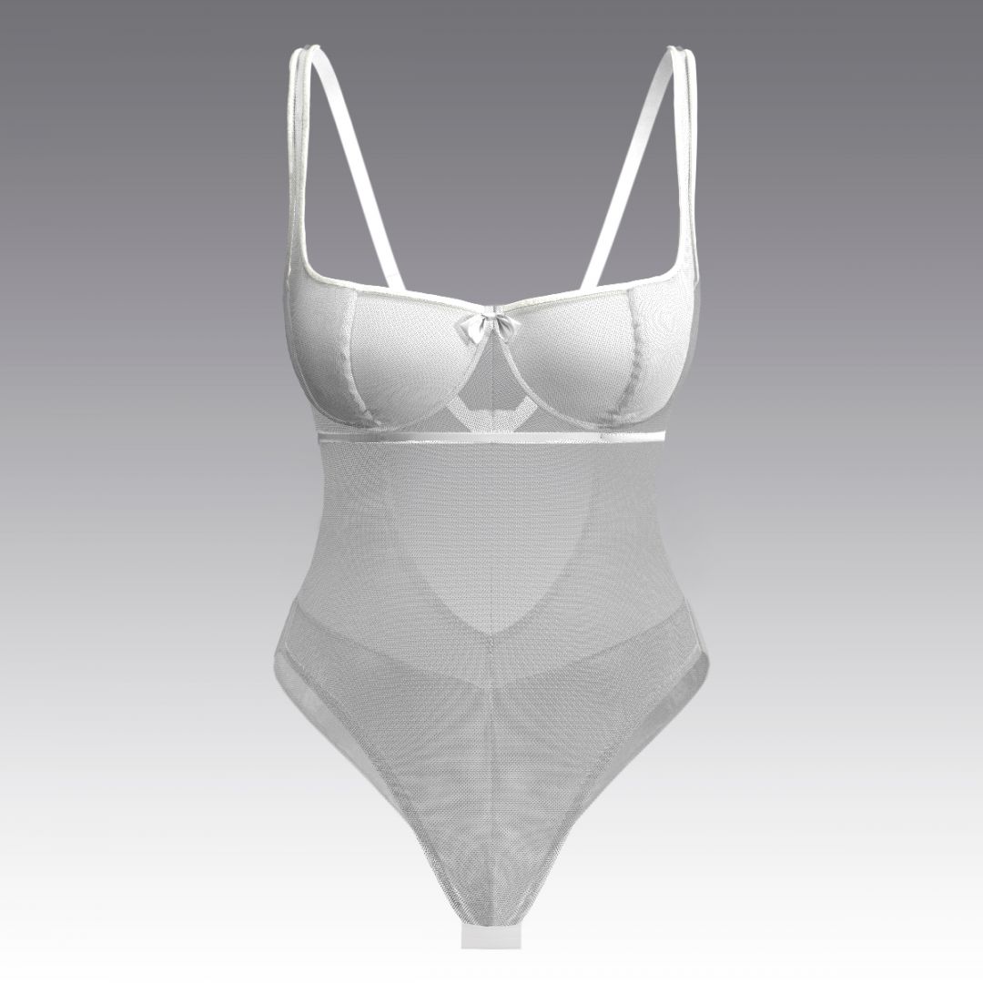 Базовое боди из сетки, белый 4008.33 ARDI белый