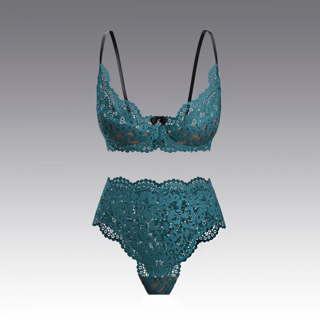 Комплект из кружева 2986.16.21 ARDI серо-голубой