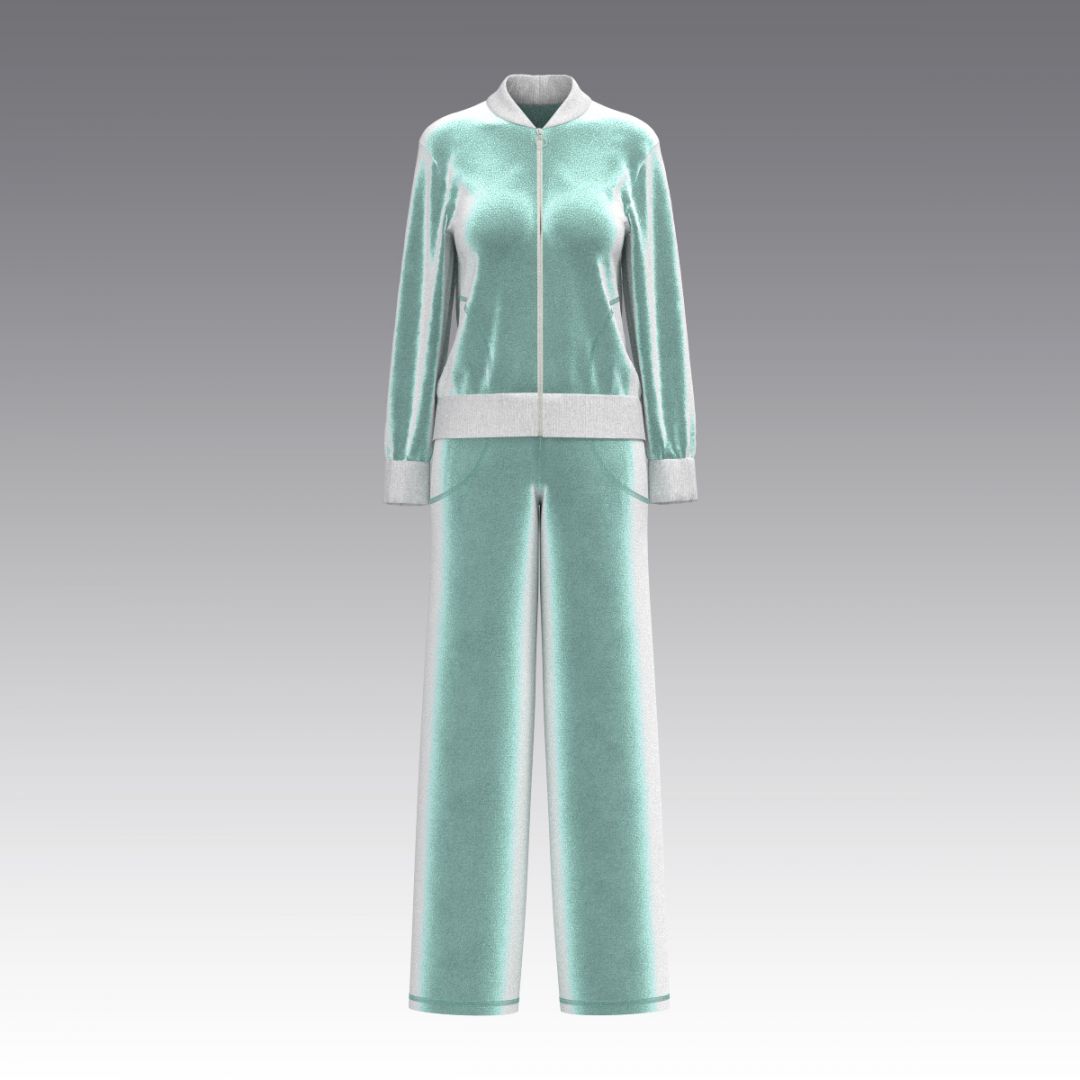 Костюм из бархата 2975.45.58 ARDI мятный