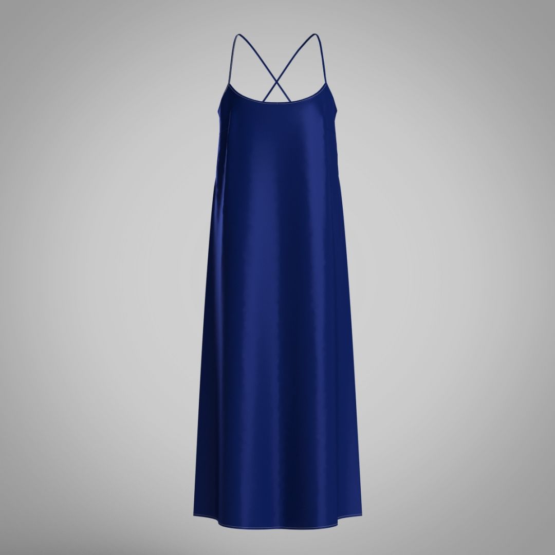 Платье-комбинация из шелка 2059.44.9 ARDI синий