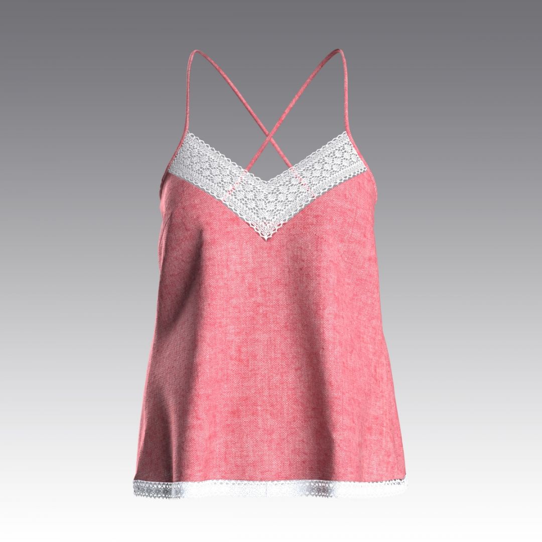 Топ из вареного хлопка 4055.40 ARDI гранатовый