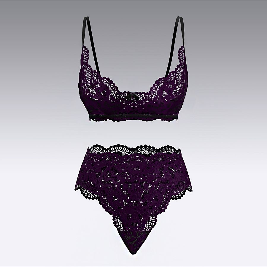 Комплект из кружева 2921.16.21 ARDI чернильный