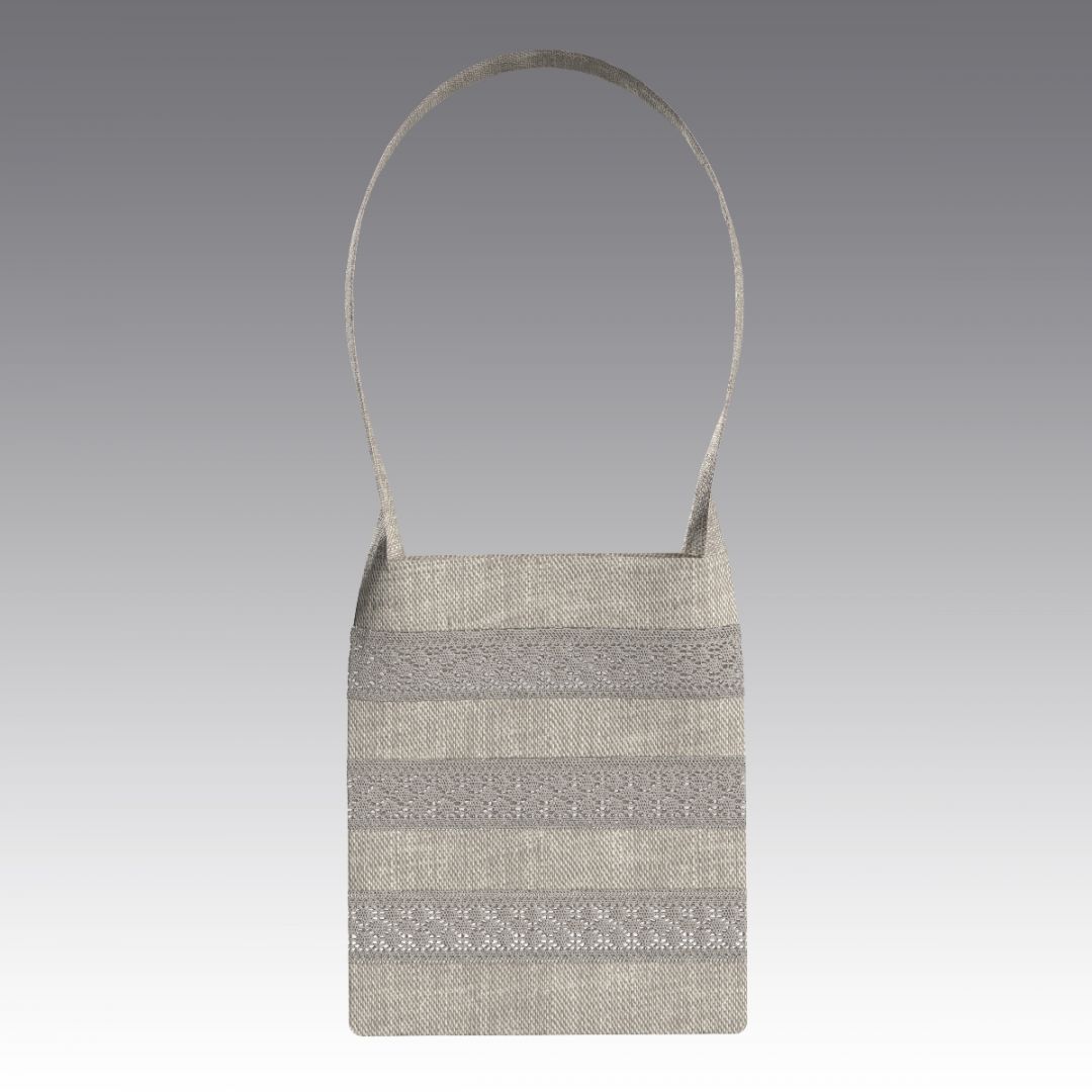 Льняной шопер с кружевом кроше 4084.60 ARDI натуральный