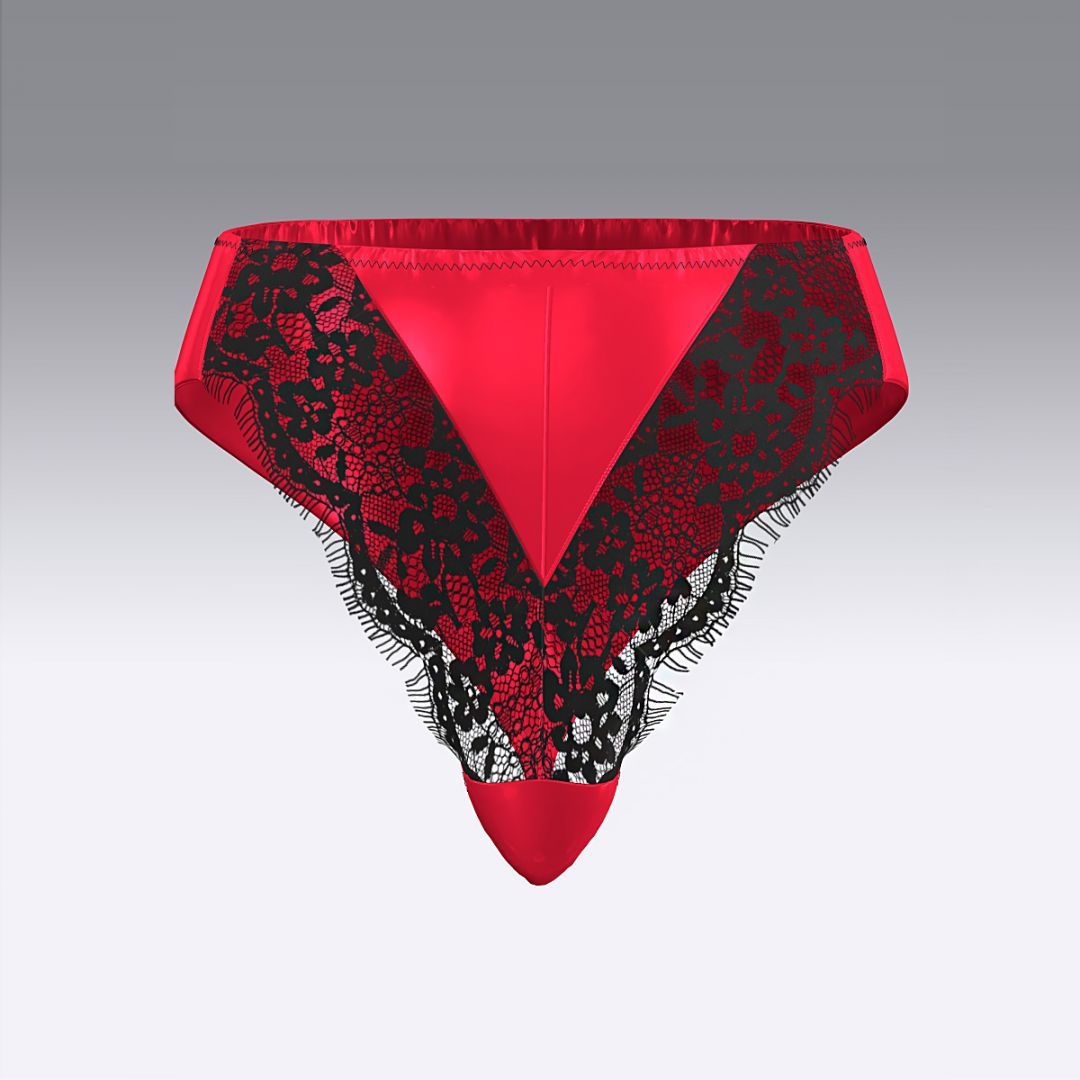 Бразилиано из шелка и кружева 2944.22 ARDI красный