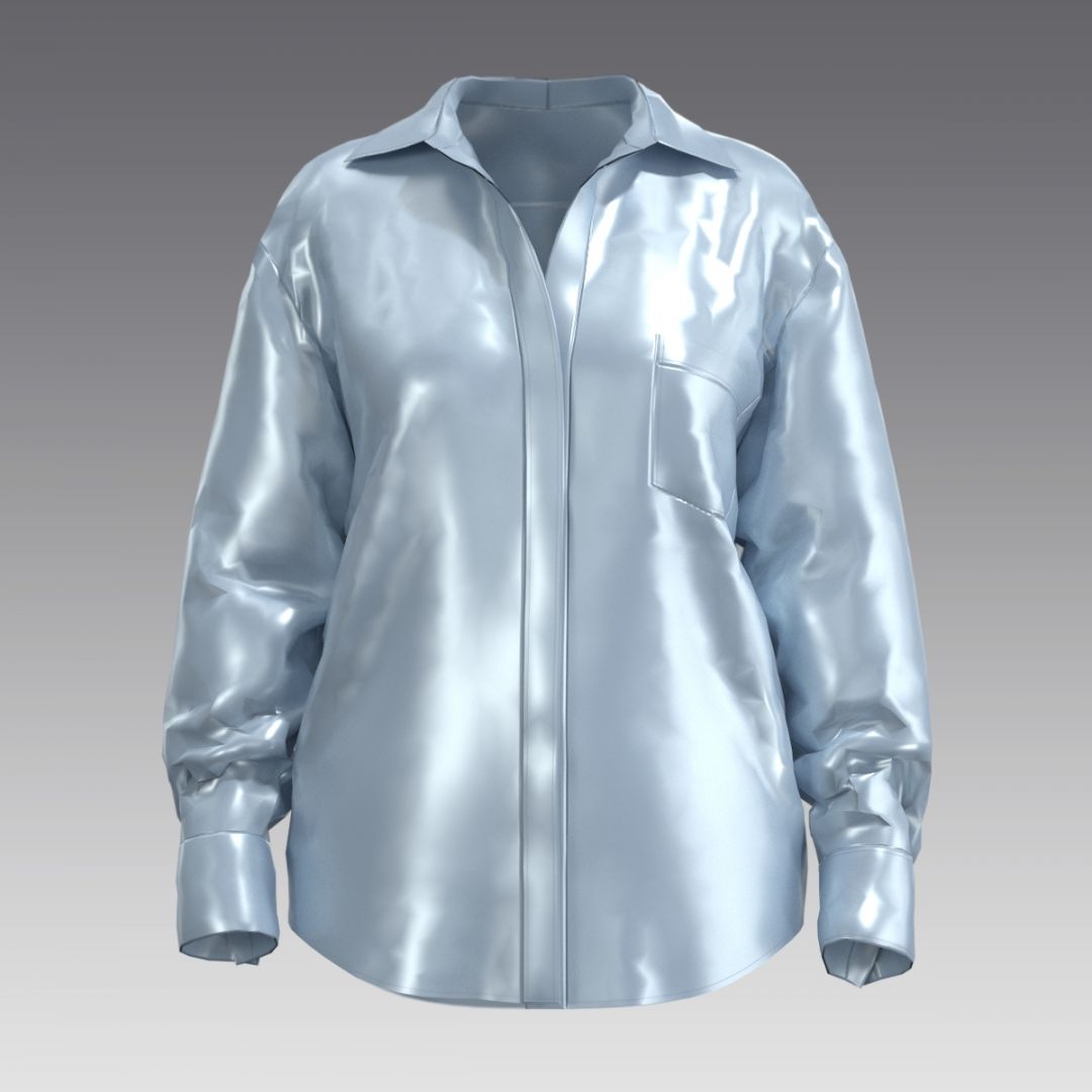 Рубашка из шелка 4067.54 ARDI голубой