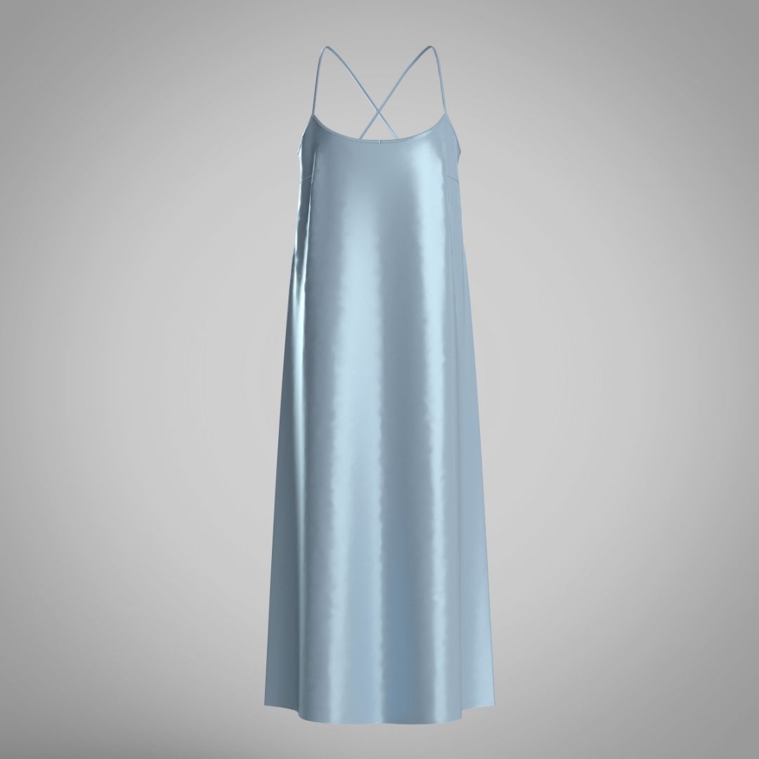 Платье-комбинация из шелка 4067.44 ARDI голубой