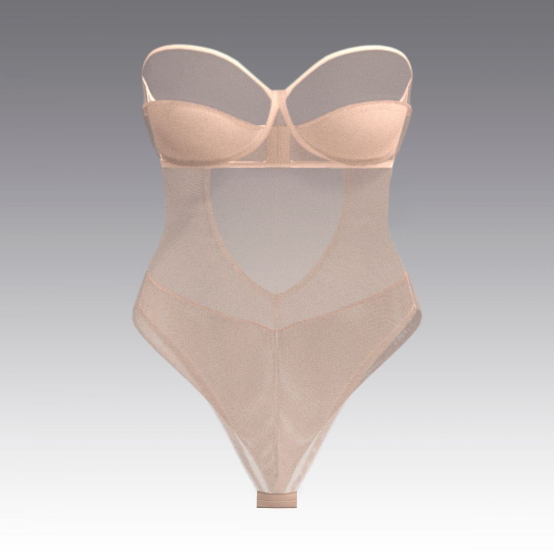 Базовое боди-балконет из сетки, бежевый 2821.35 ARDI бежевый