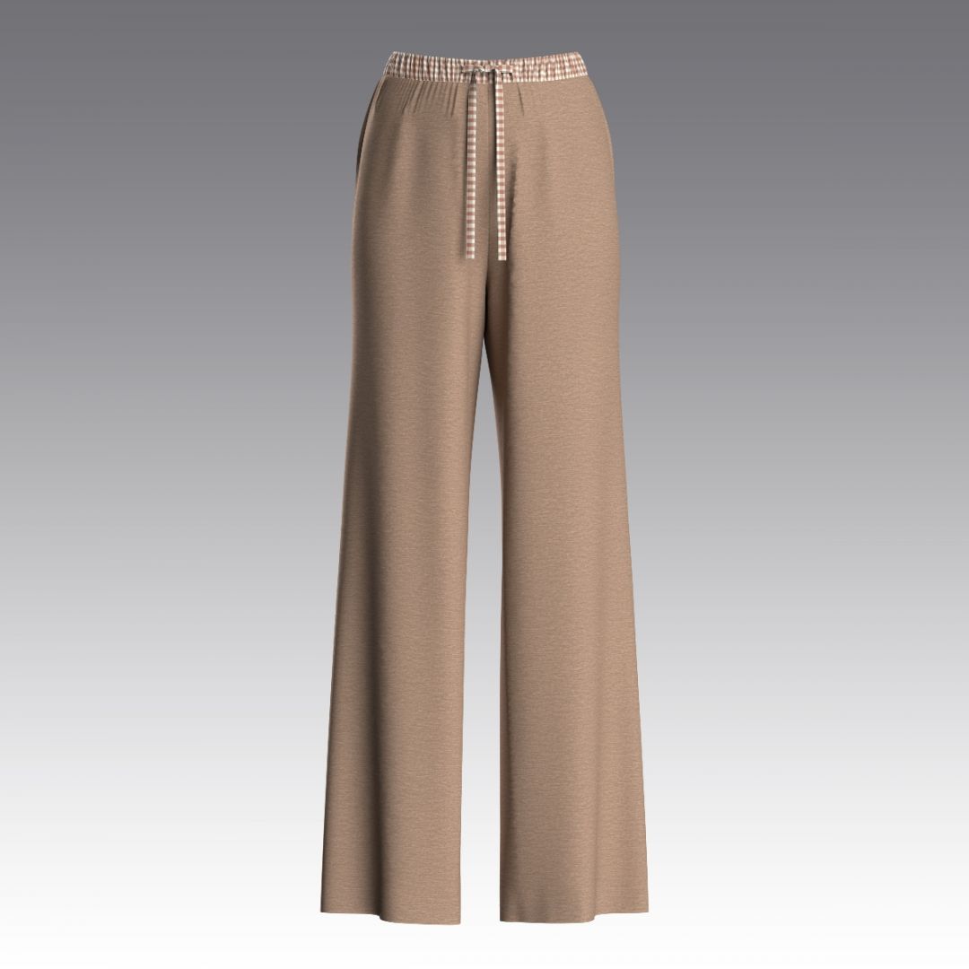 Широкое брюки из бамбука 4091.58 ARDI бежевый