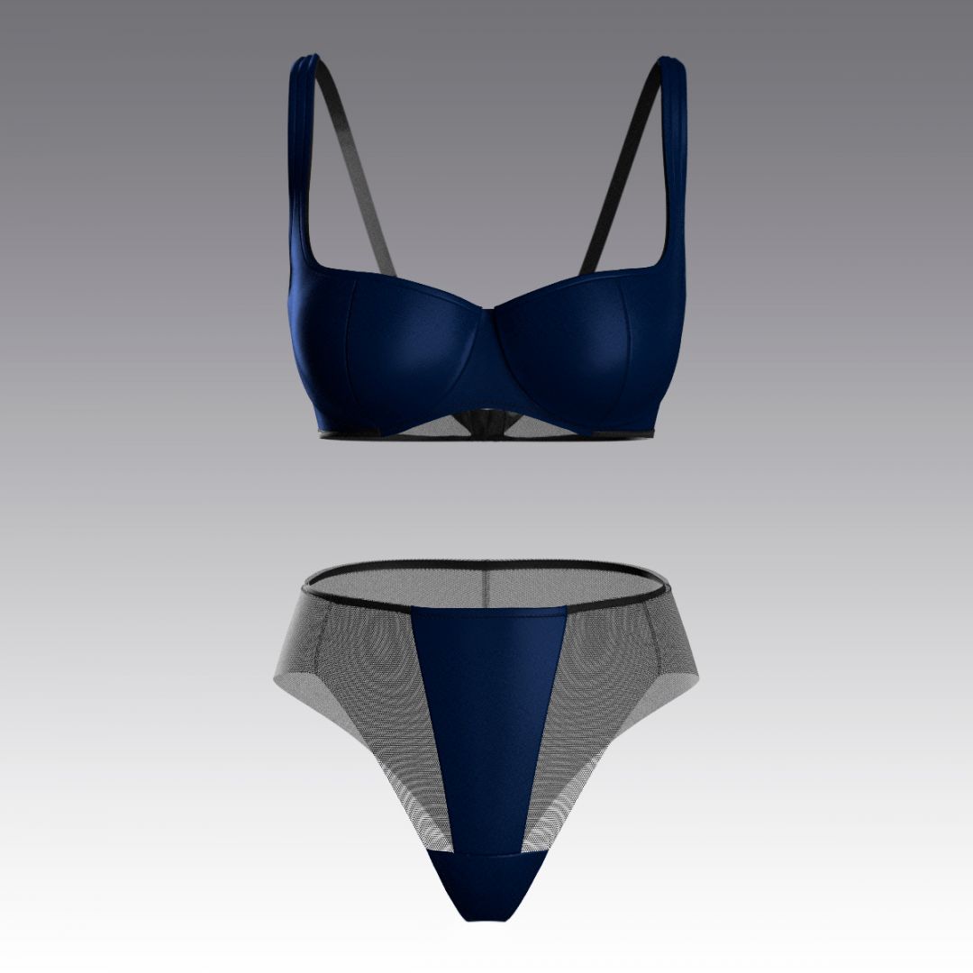 Атласный комлект 4100.04.21 ARDI синий