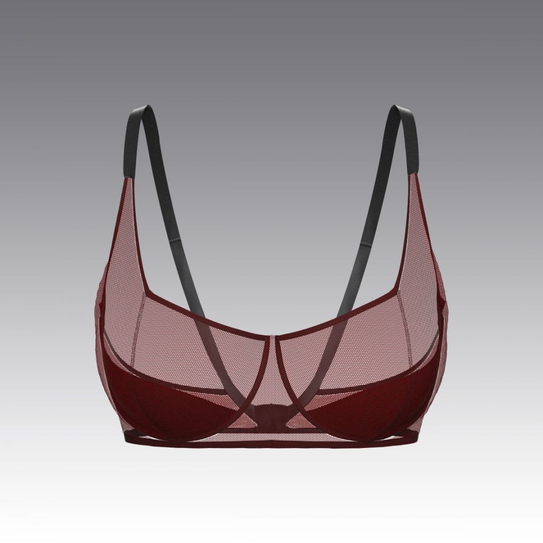 Бюстгальтер из тюля 2958.16 ARDI бордо