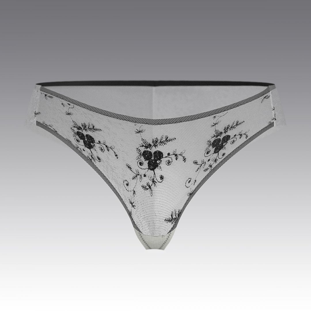 Бразилиано из тюля с вышивкой 2996.22 ARDI белый с черным