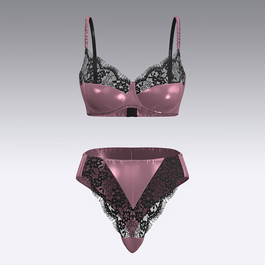 Комплект из шелка и кружева 2943.12.22 ARDI пион