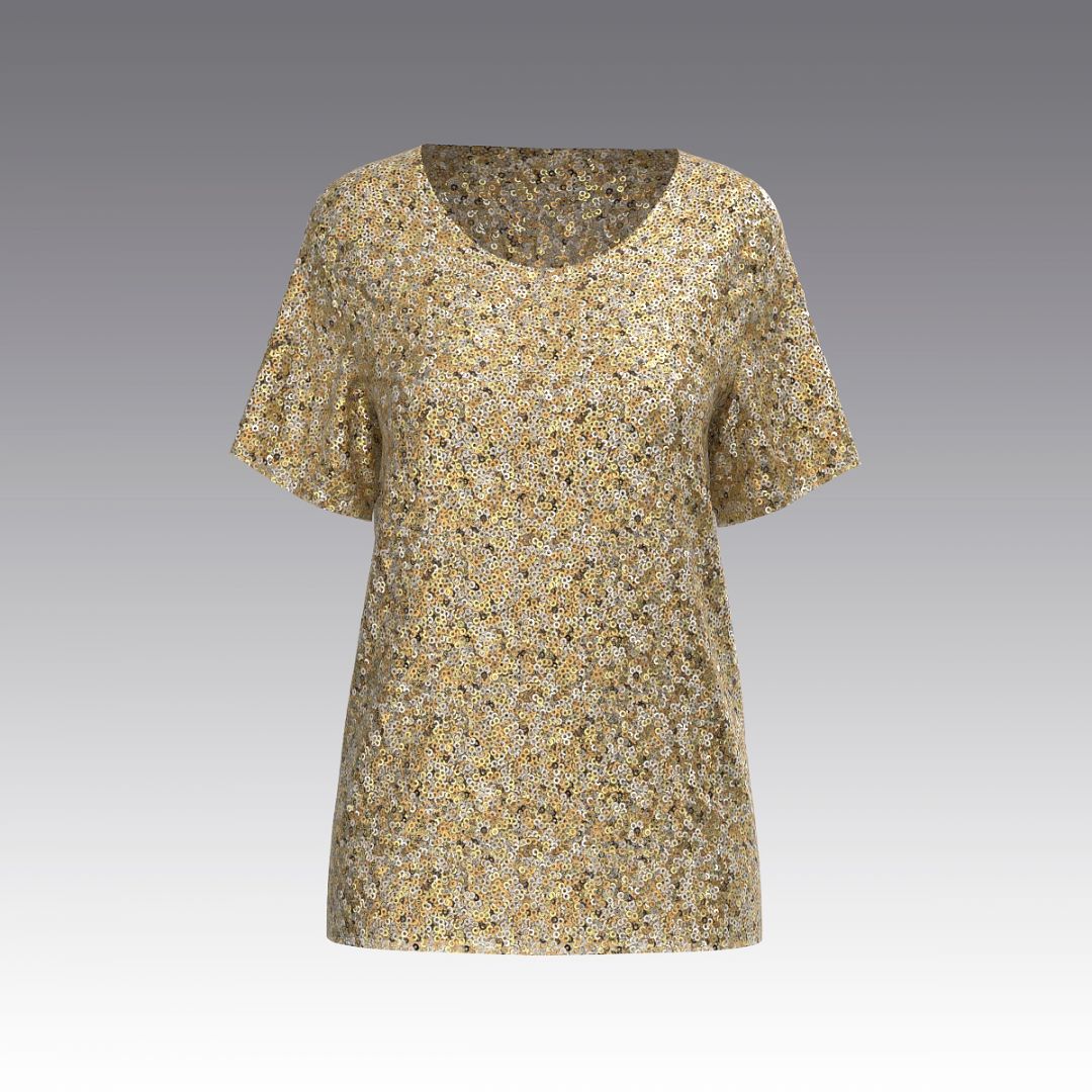 Футболка с пайетками 2988.52 ARDI золотой