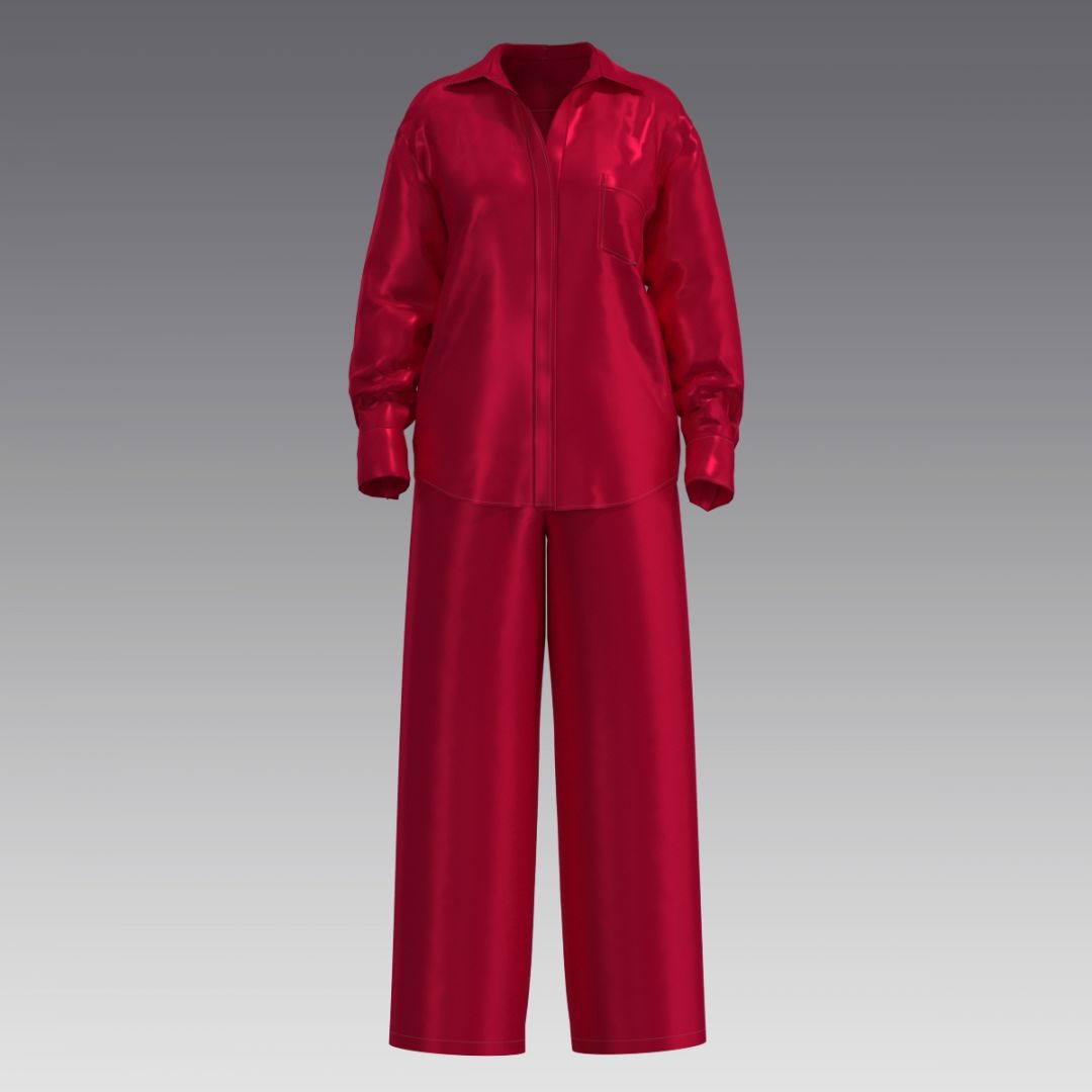 Комплект из шелка 2059.54.58.6 ARDI красный