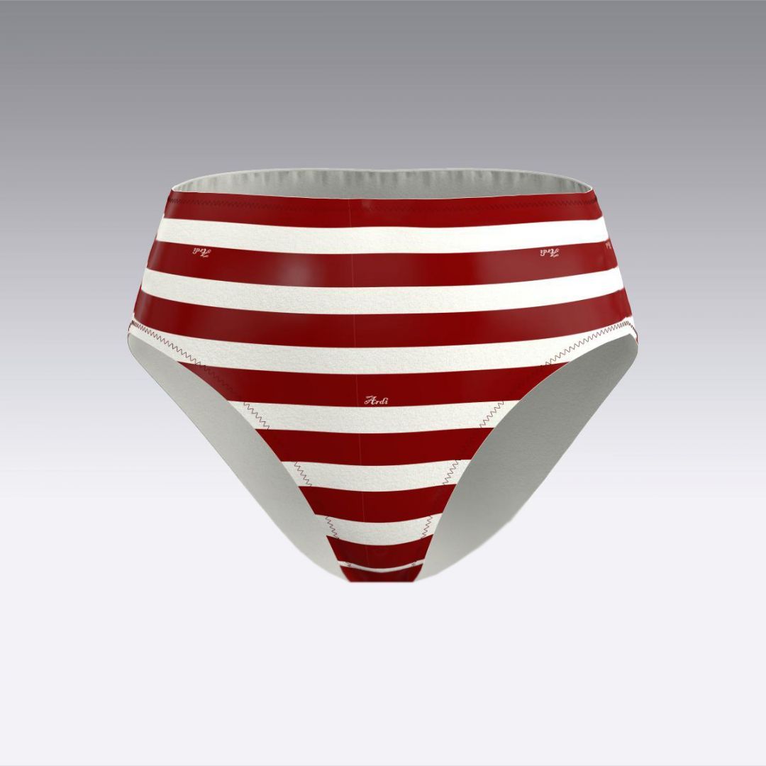 Высокие плавки в полоску 3032.24 ARDI красный