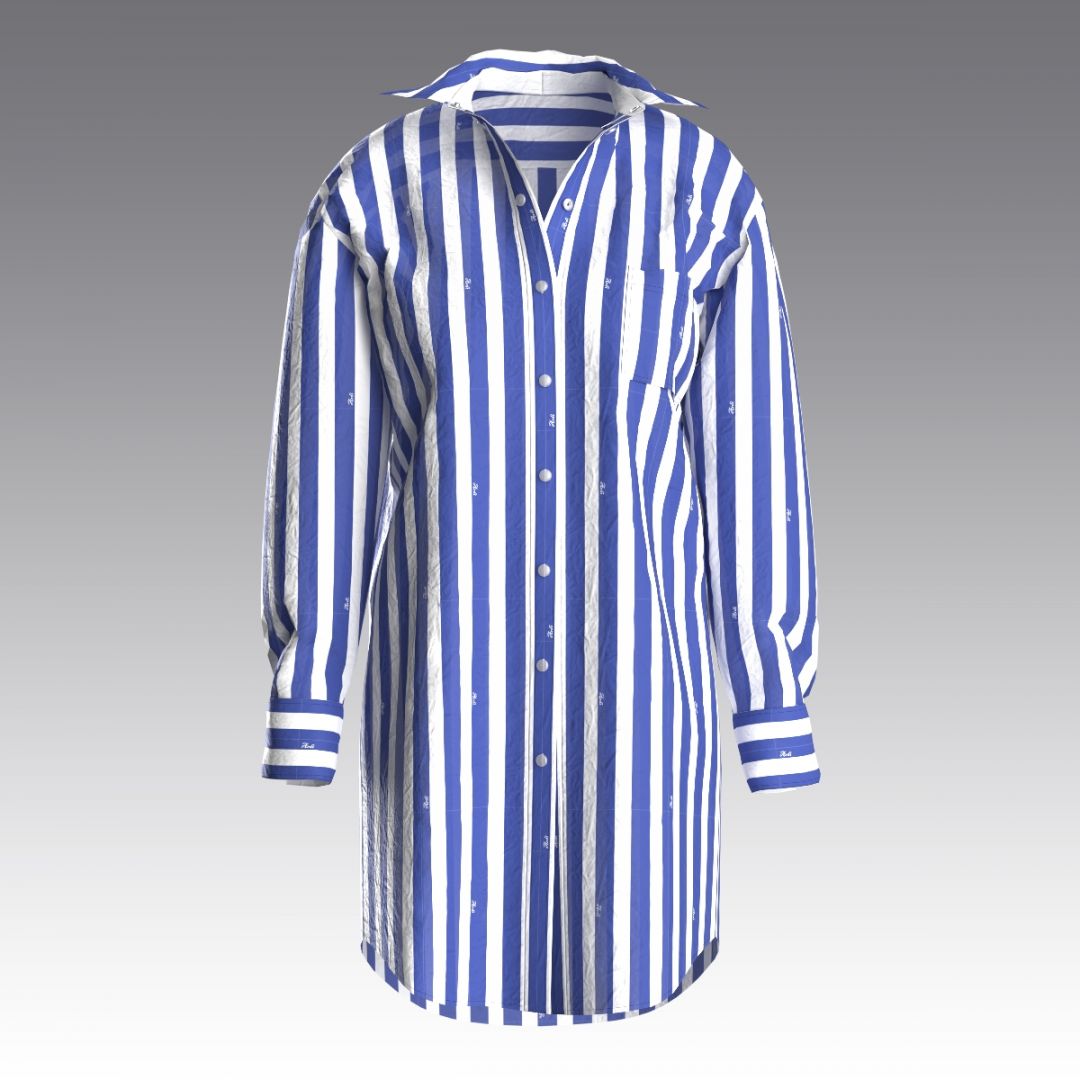 Платье-рубашка из хлопка 3042.49 ARDI синий