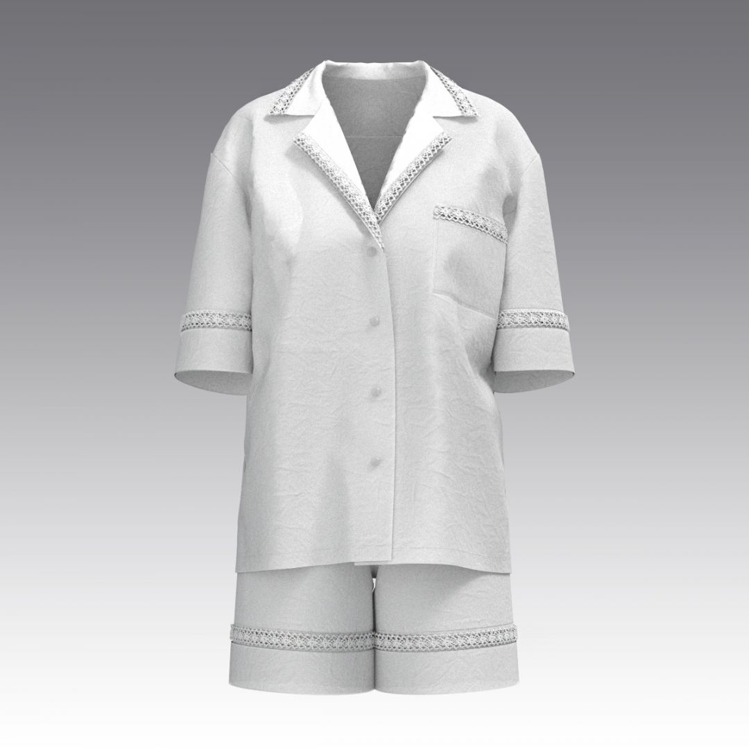 Костюм с шортами из вареного хлопка 2983.53.55 ARDI белый