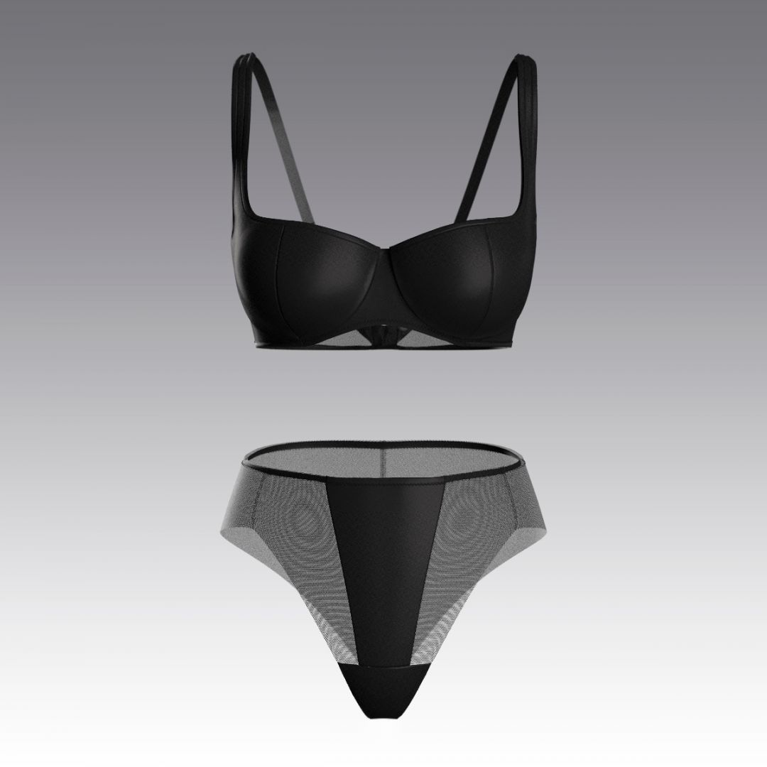 Атласный комлект 4103.04.21 ARDI черный