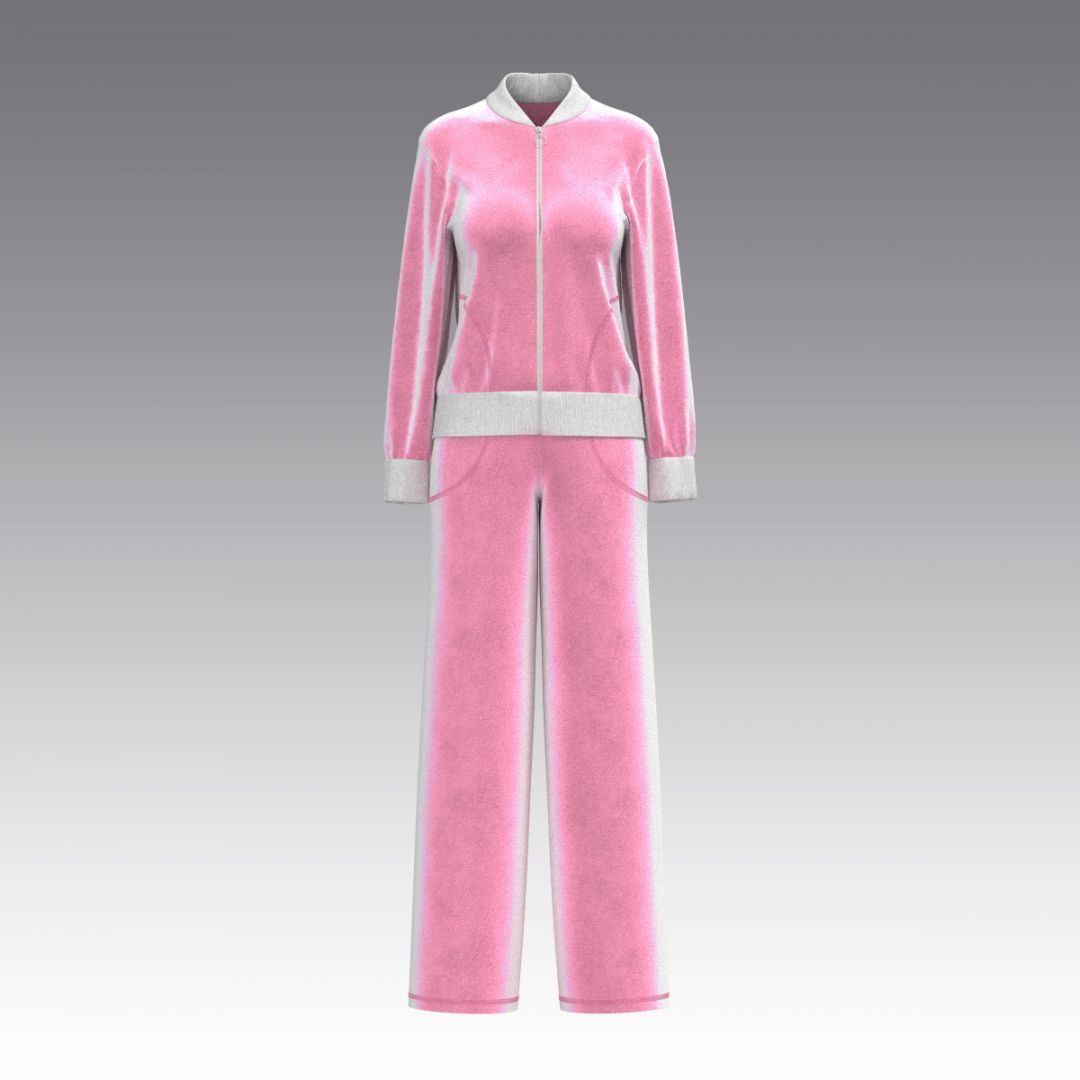 Костюм из бархата в стиле Barbie 2953.45.58 ARDI розовый