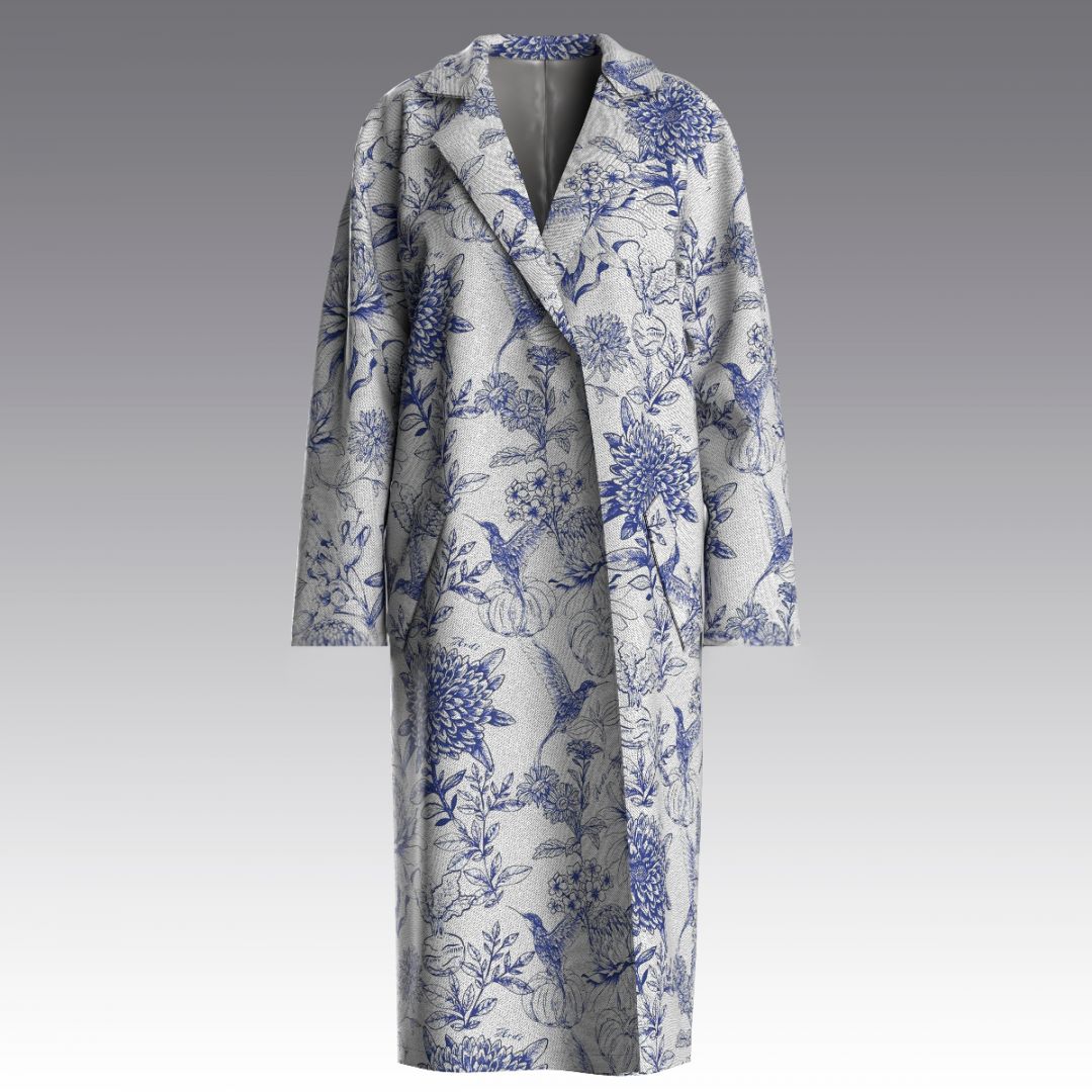 Пальто из вискозного кашемира Toile de Joue 4033.59 ARDI синий