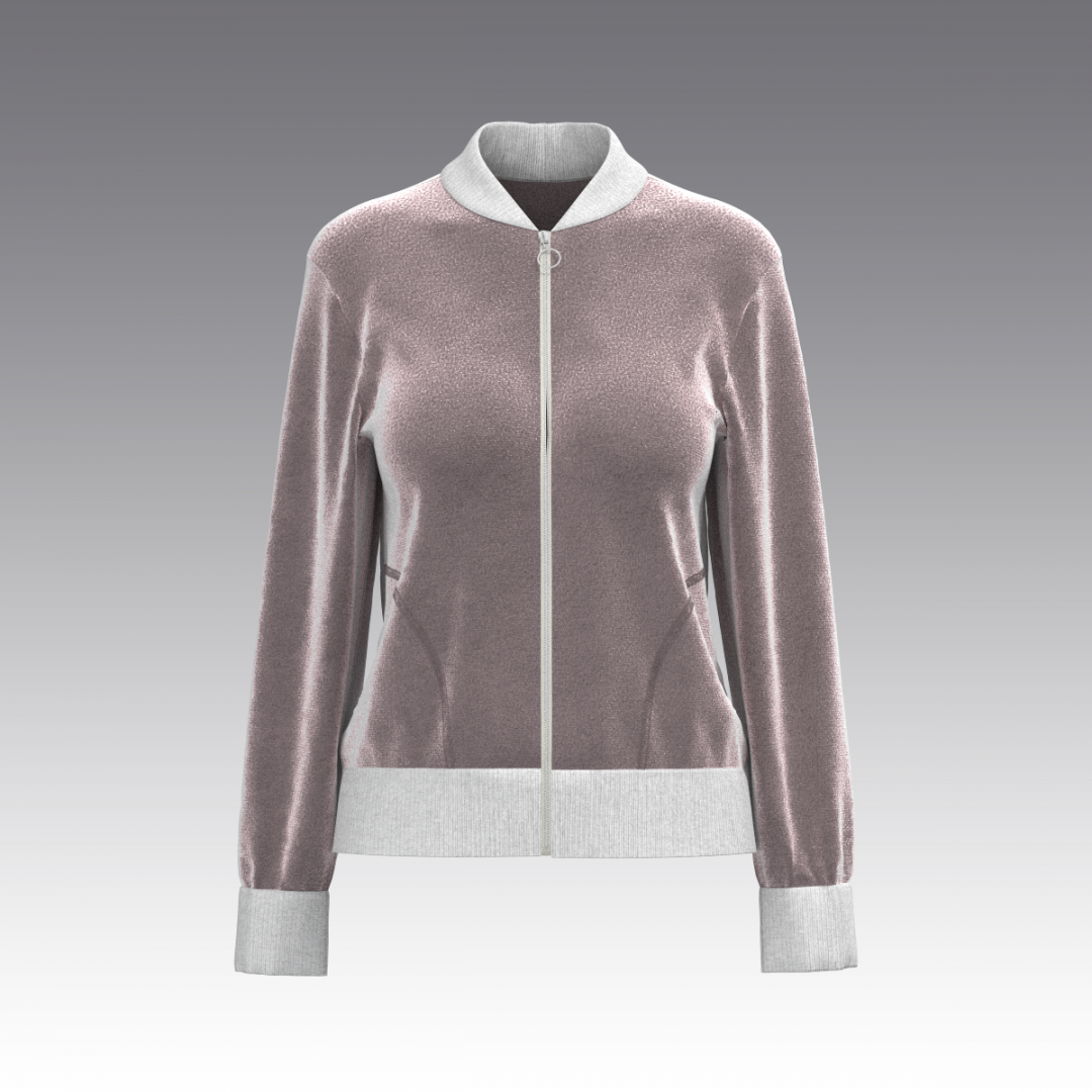 Бомбер из бархата 2972.45 ARDI капучино