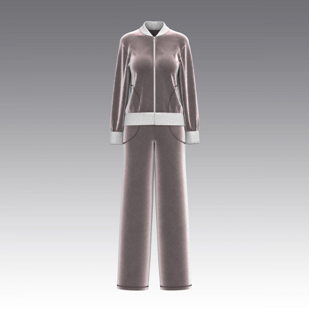 Костюм из бархата 2972.45.58 ARDI капучино