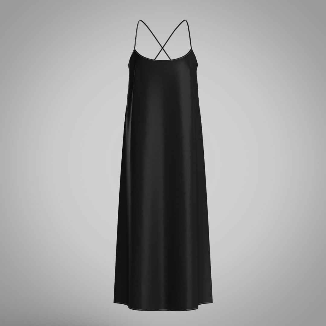 Платье-комбинация из шелка 2059.44.3 ARDI черный