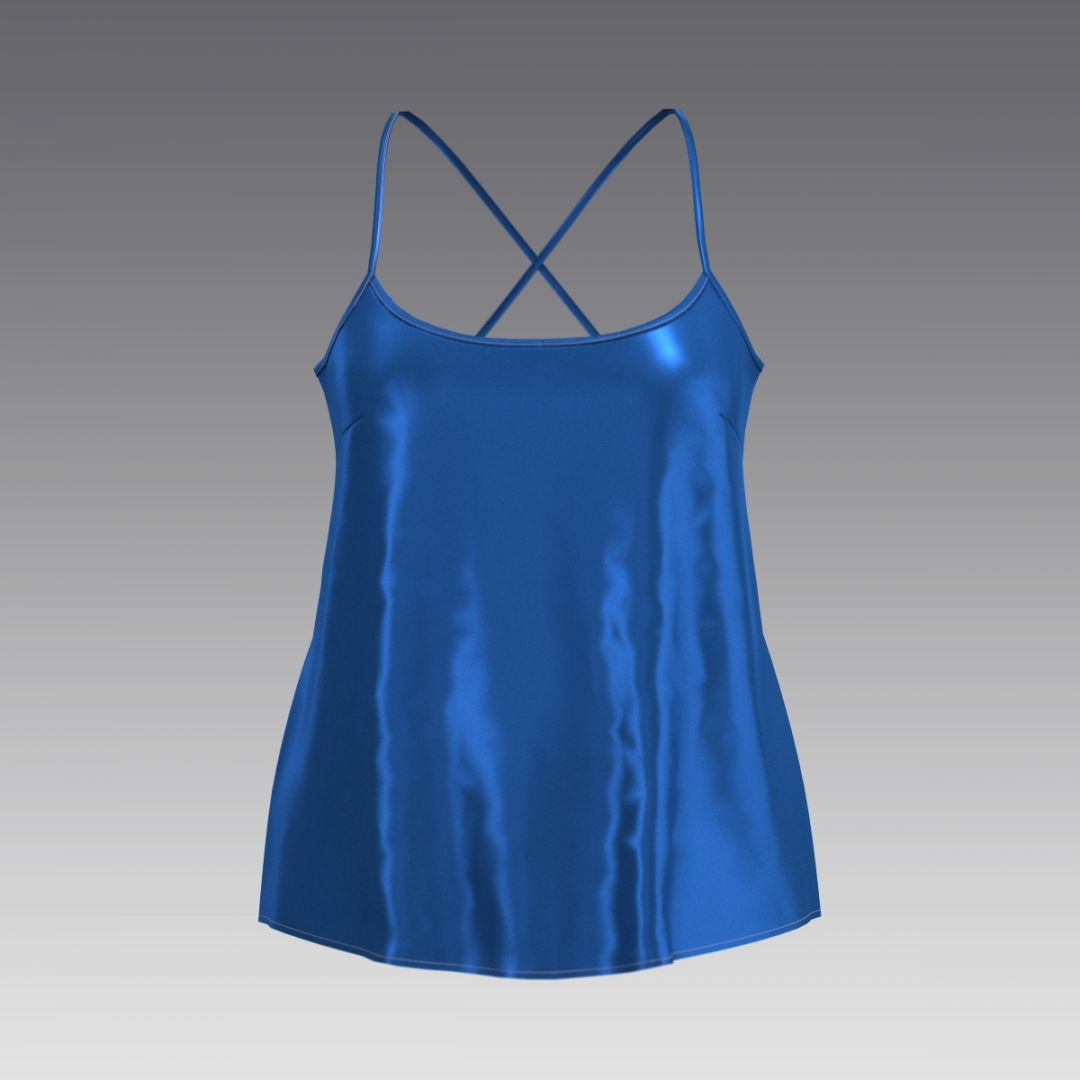 Топ из шелка 2059.40.9 ARDI синий