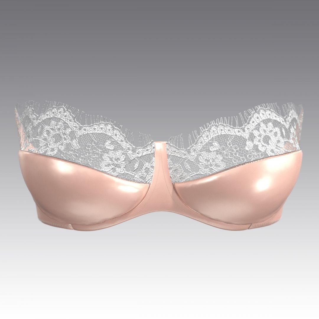 Бюстгальтер-балконет из шелка и кружева 4068.18 ARDI персиковый