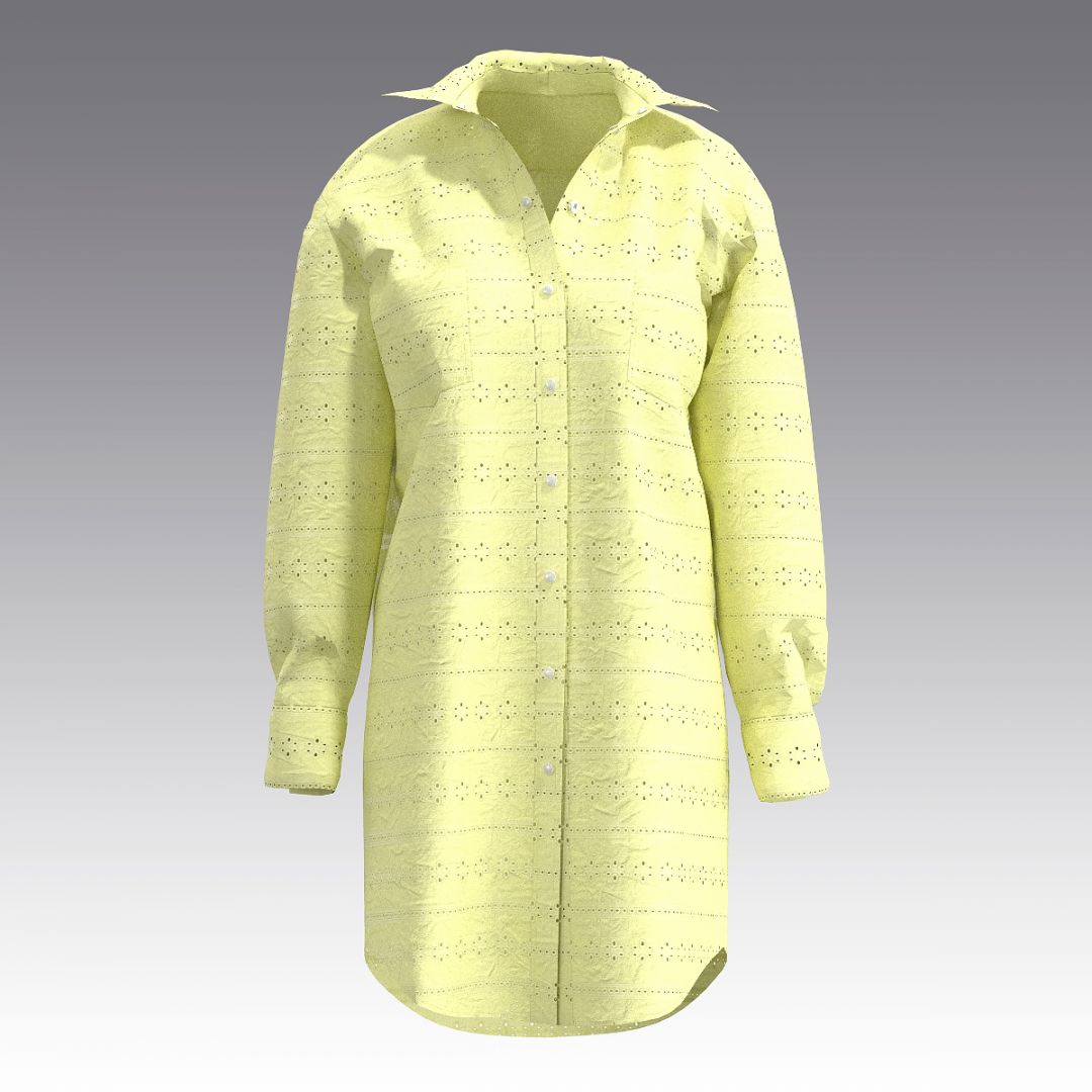 Платье-рубашка из шитья 2997.49 ARDI желтый