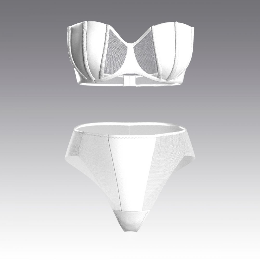 Атласный комплект на косточках 4102.17.21 ARDI белый