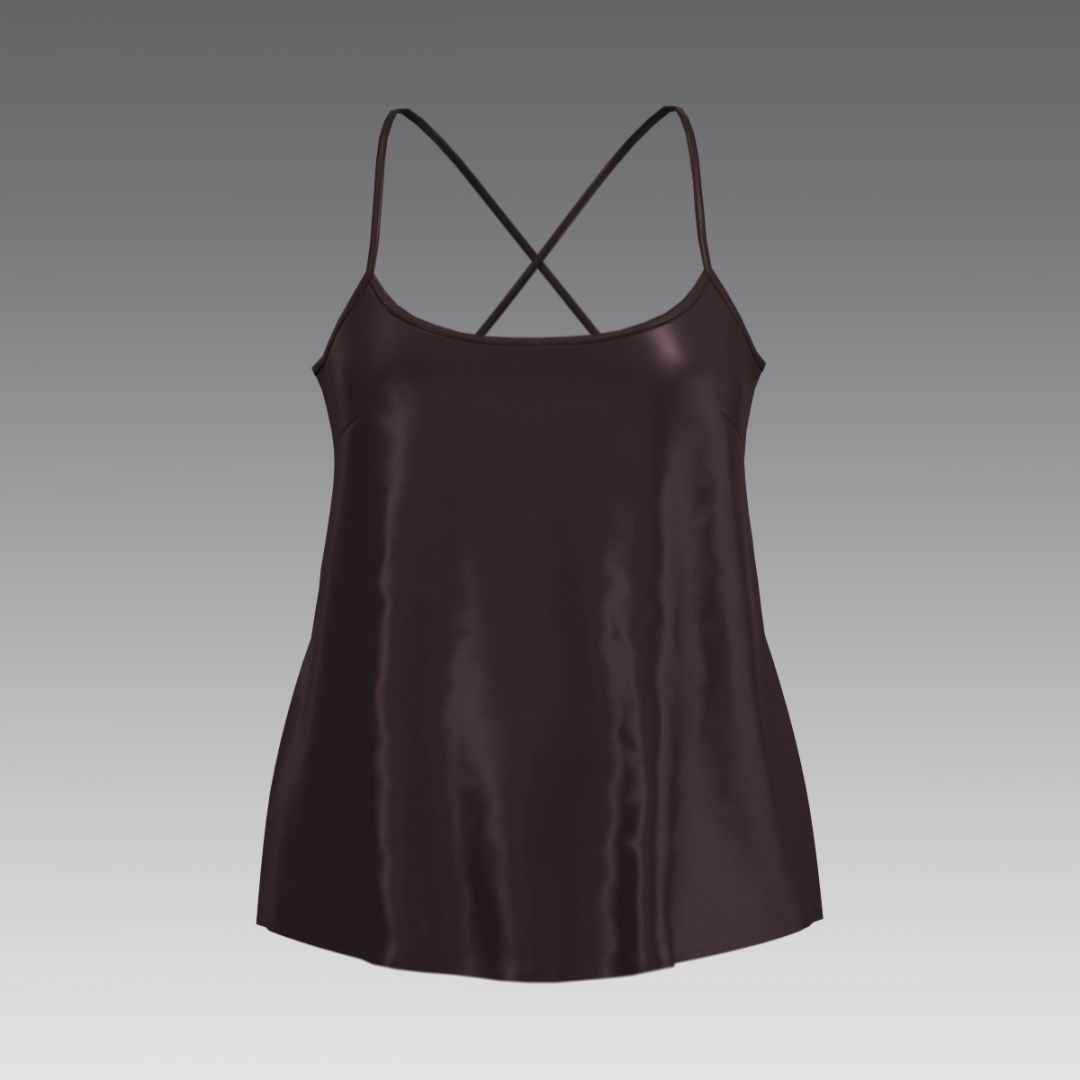 Топ из шелка 2059.40.4 ARDI шоколадный