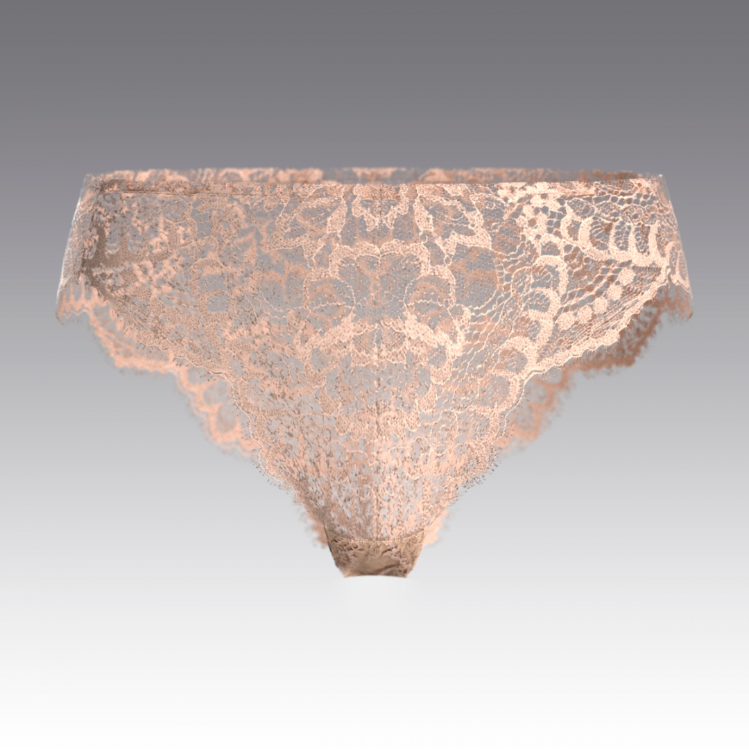 Слипы из кружева Шантильи 4046.23 ARDI персиковый