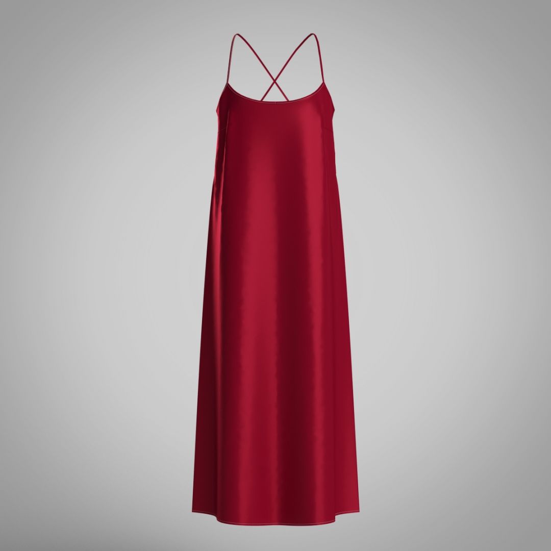 Платье-комбинация из шелка 2059.44.6 ARDI красный