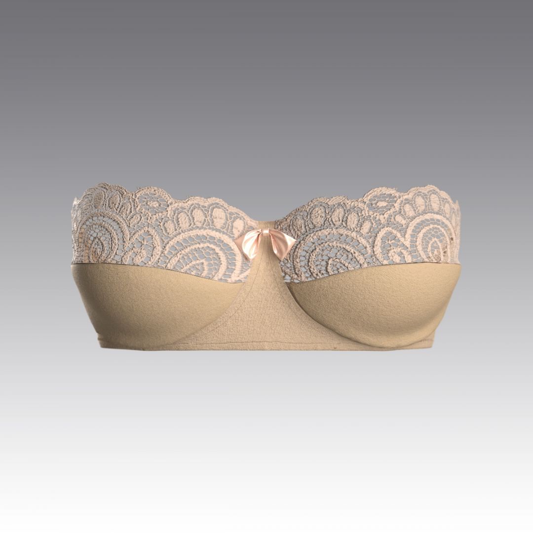 Бюстгальтер из хлопка с кружевом 4023.18 ARDI бежевый