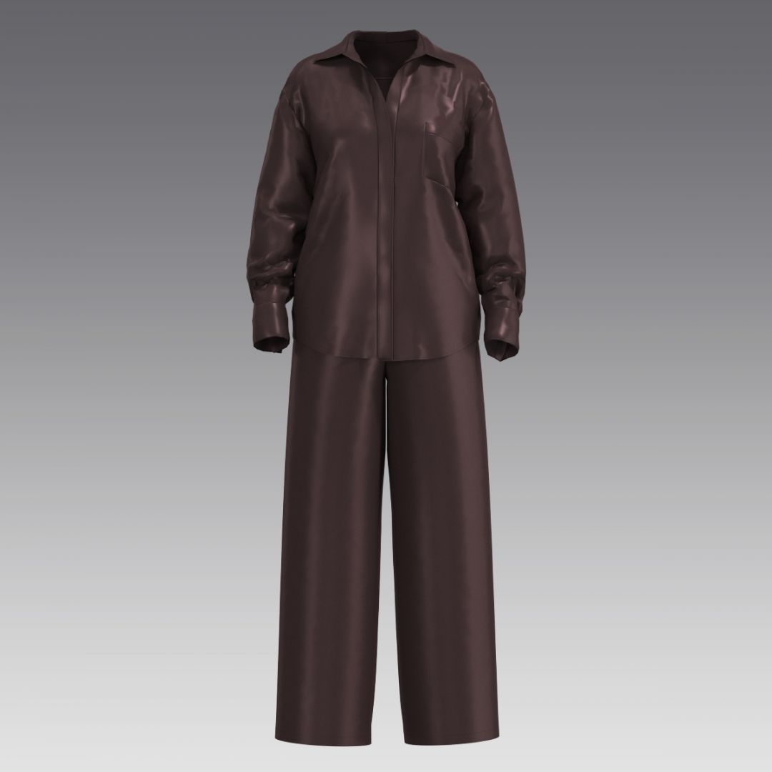 Комплект из шелка 2059.54.58.4 ARDI шоколадный