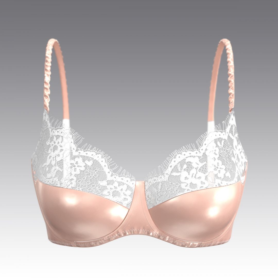 Бюстгальтер из шелка и кружева 4068.12 ARDI персиковый