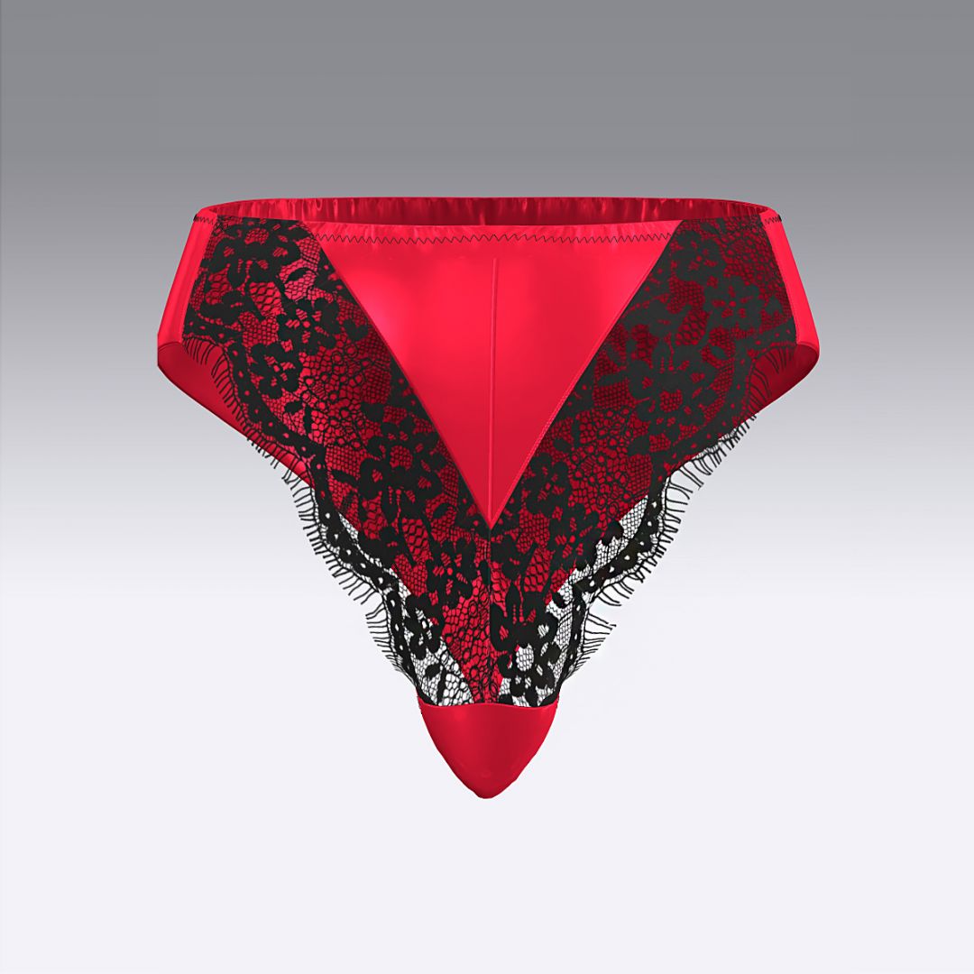 Бразилиано из шелка и кружева 2944.22 ARDI красный