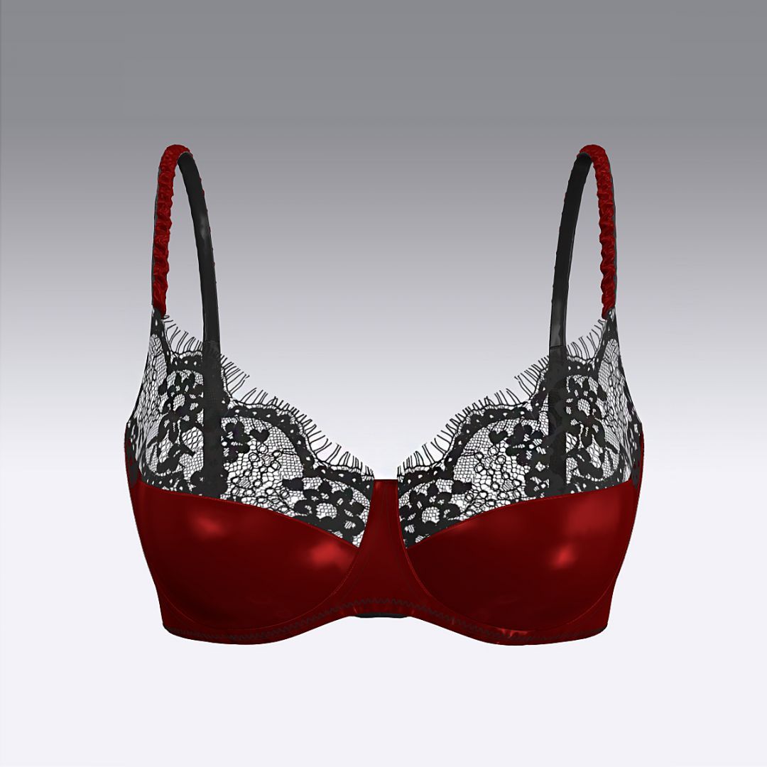 Бюстгальтер из шелка и кружева 2942.12 ARDI рубиновый