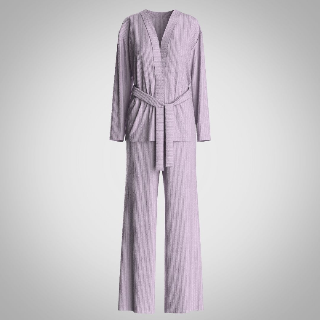 Комплект из трикотажа в рубчик 2938.45.58 ARDI сиреневый