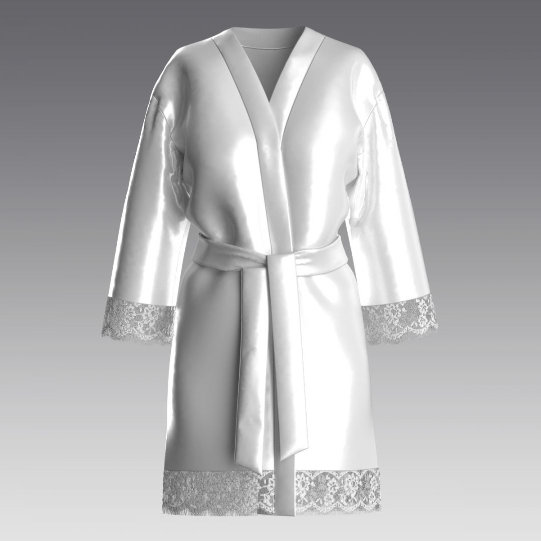 Халат из шелка 2940.48 ARDI молочный