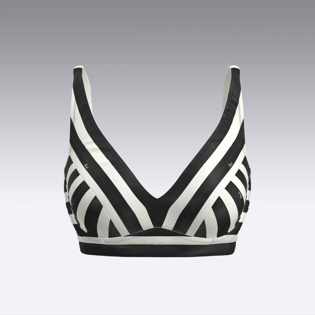 Купальный лиф в полоску 3034.13 ARDI черный