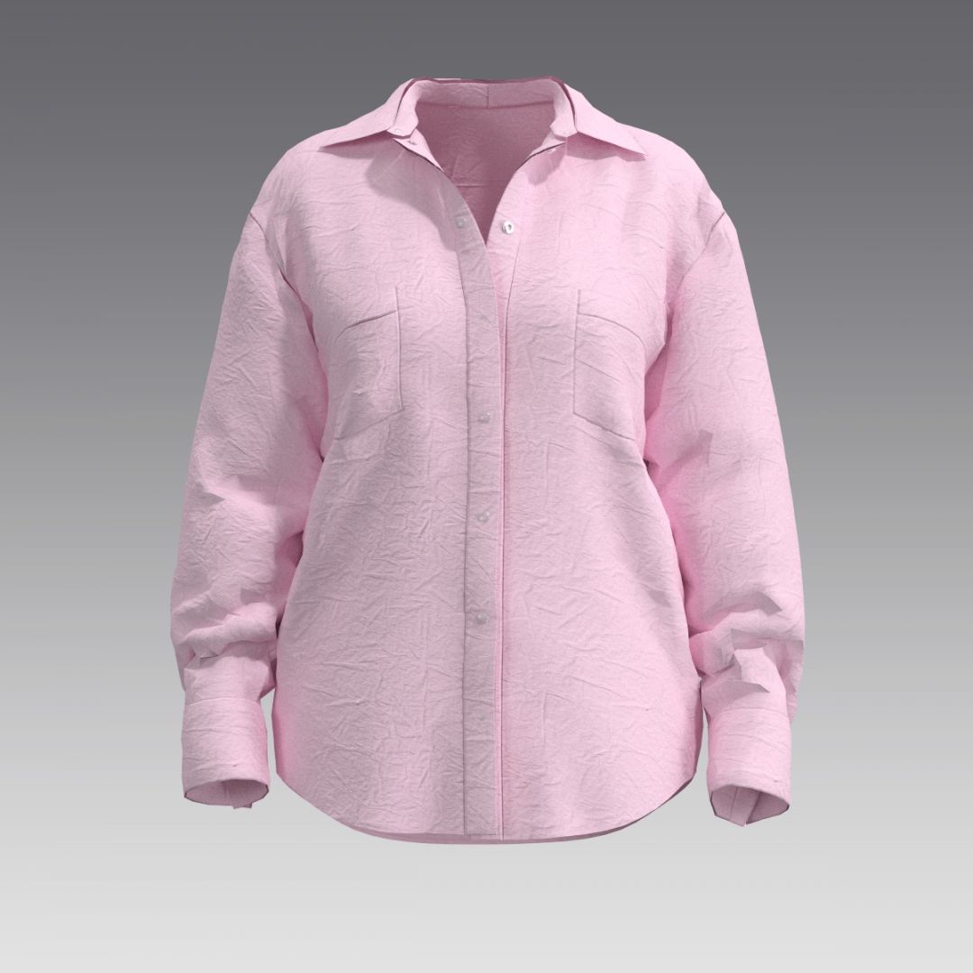 Рубашка из вареного хлопка "креш" 2961.54 ARDI розовый