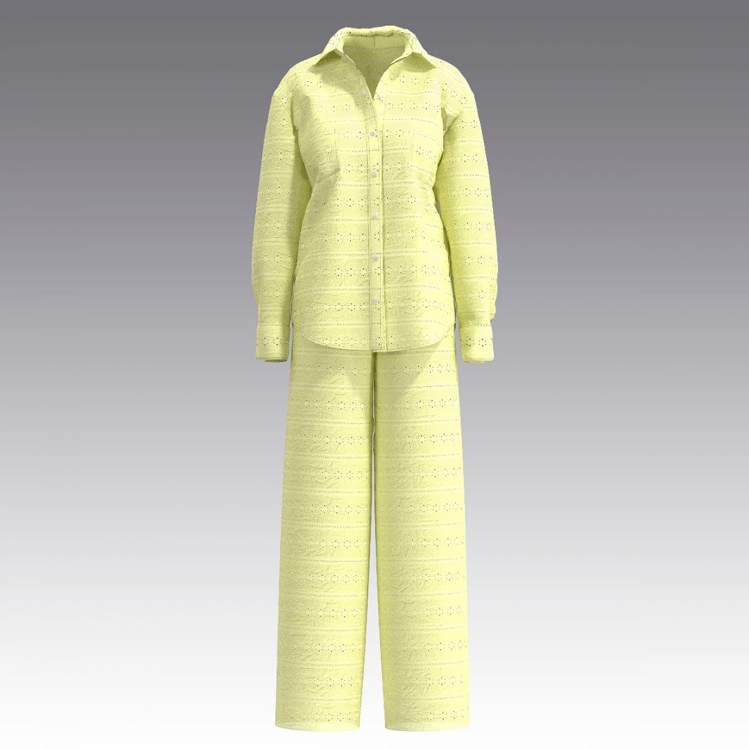 Брючный комплект из шитья 2997.54.58 ARDI желтый