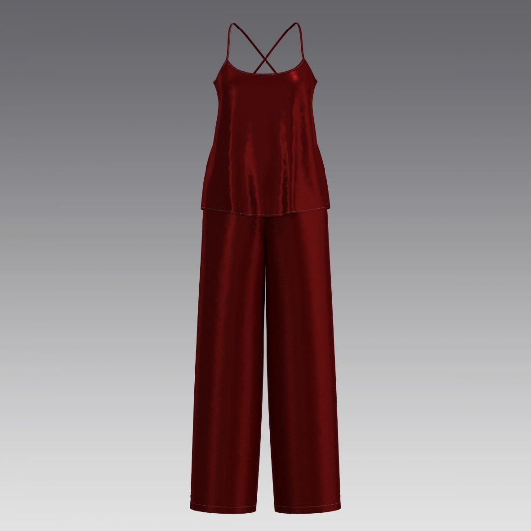 Комплект из шелка 2059.40.58.12 ARDI рубиновый