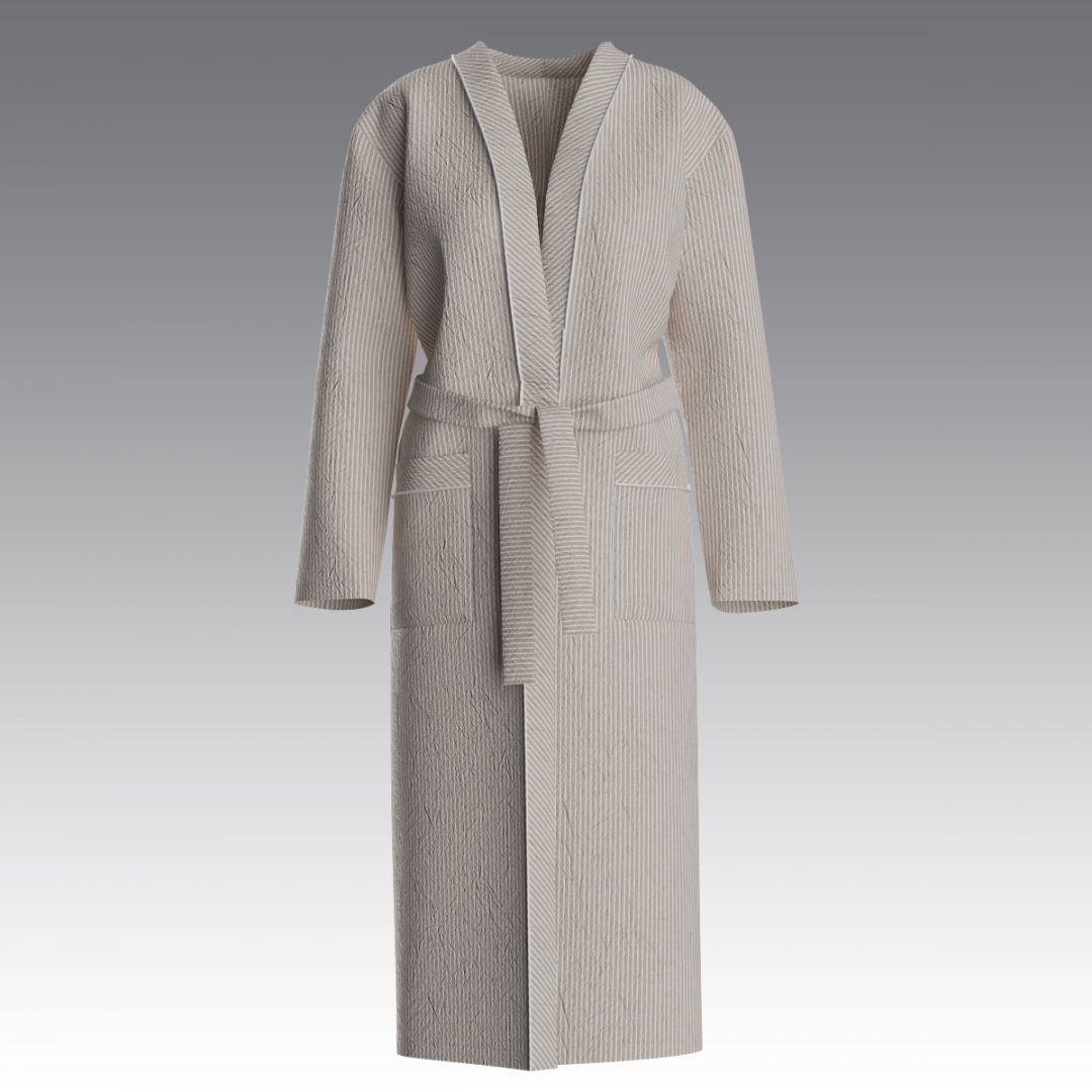 Халат из вареного хлопка 2980.48 ARDI бежевый