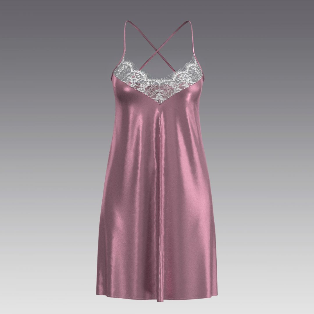 Ночная сорочка из шелка и кружева 5007.42 ARDI пион