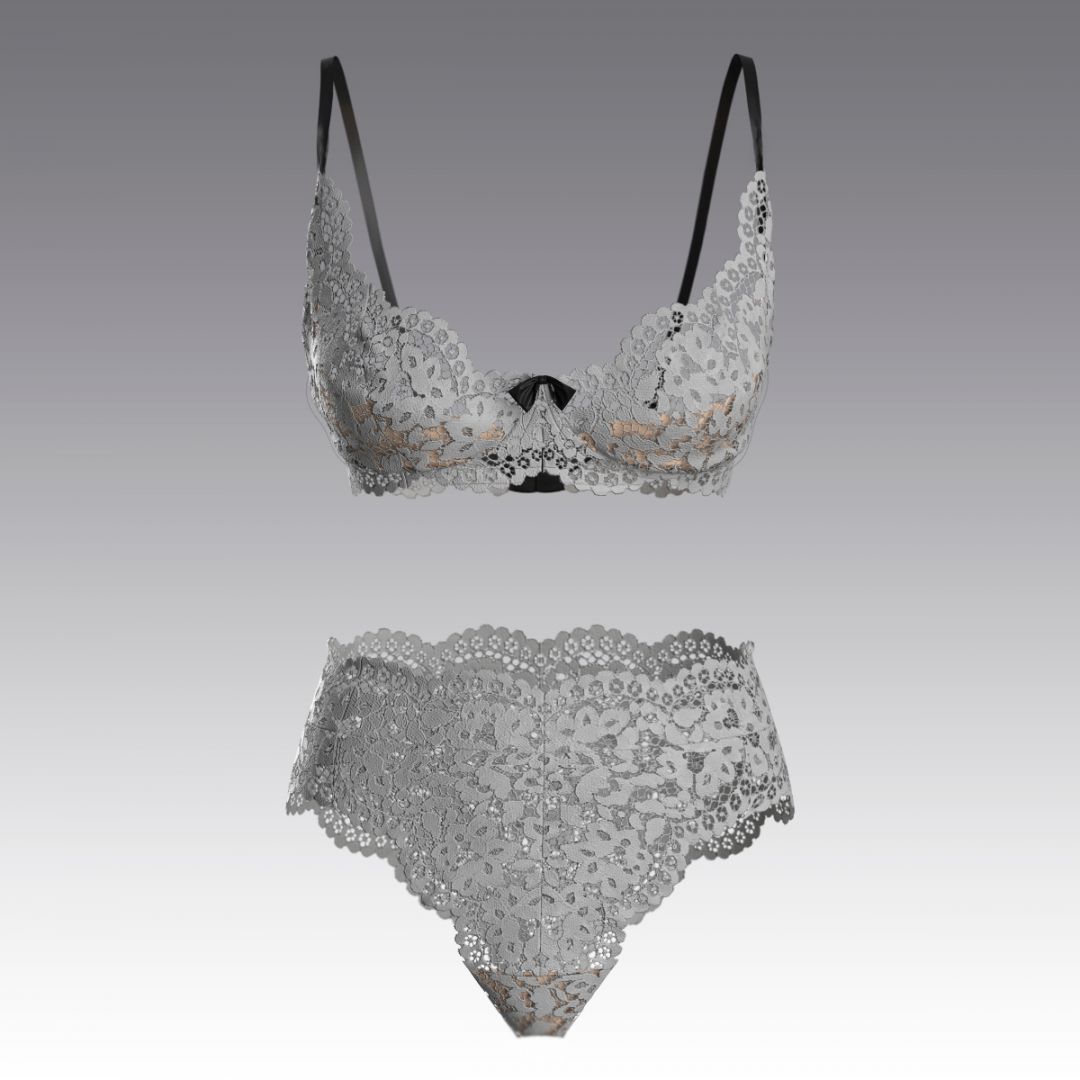 Комплект из кружева 4049.16.21 ARDI серый